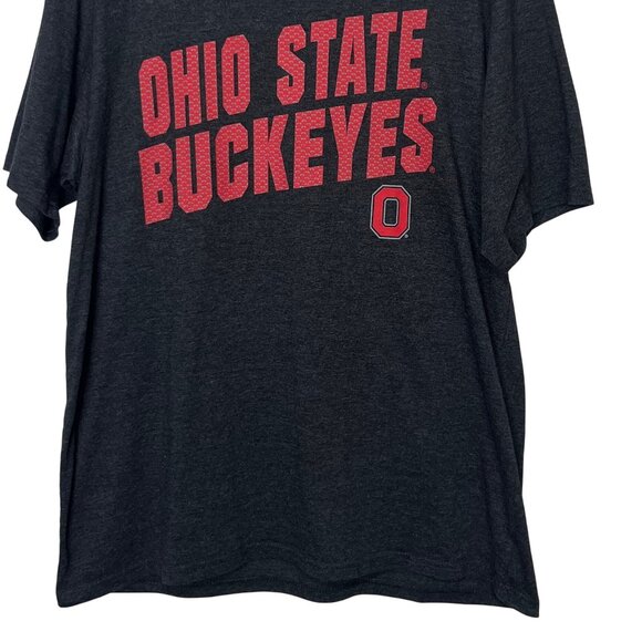 Colosseum Ohio State Buckeyes TShirt Mens Gray Red Large - Picture 4 of 5